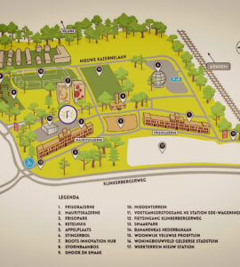 Ede krijgt concurrentie van Antwerpen, Londen en Barneveld 15 Plattegrond WFC terrein