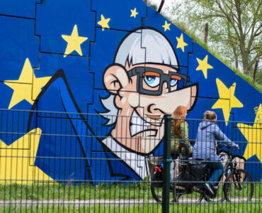 joost klein songfestival in ede als streetart