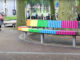 regenboogbankje ede kleur