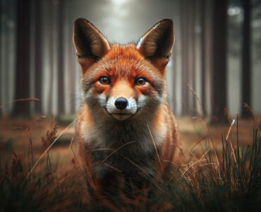 vos bezoekt hoge veluwe