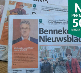 Helft minder Bennekoms nieuws in Ede Stad 11 bennekoms nieuwsblad 50