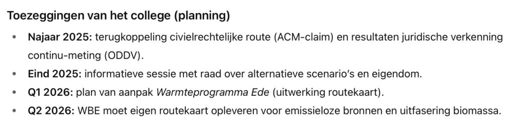 Raad verdeeld over koers Warmtebedrijf: stoppen of bijsturen? 7 wbe6