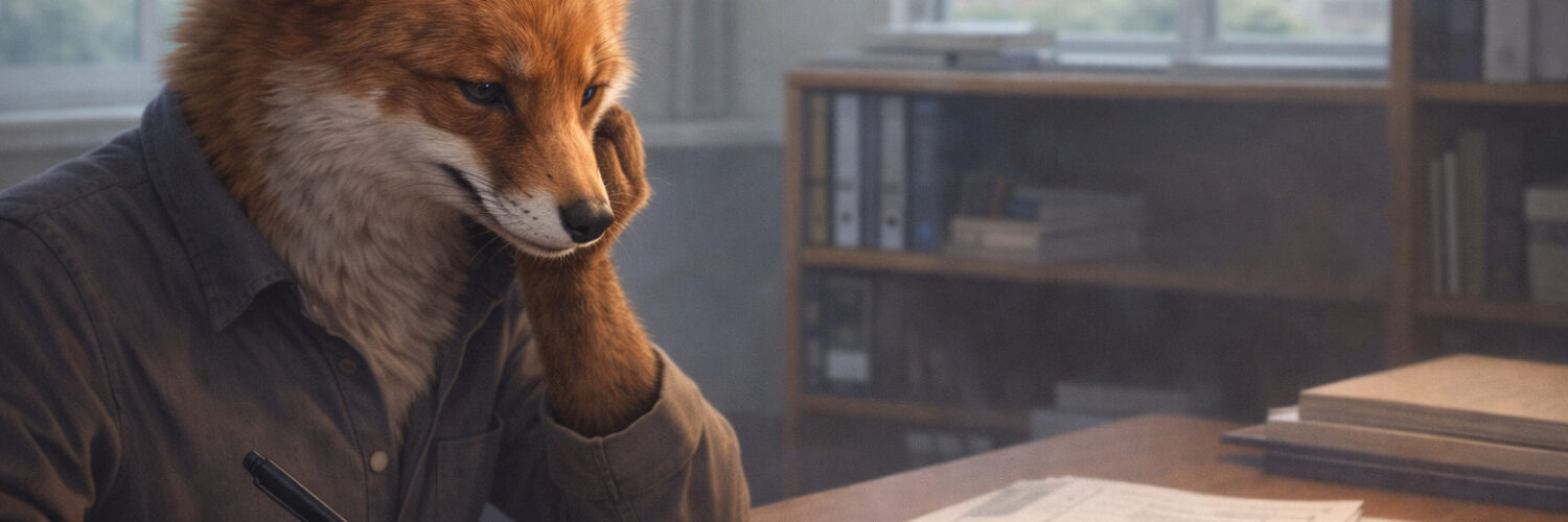 reflectie van de vos