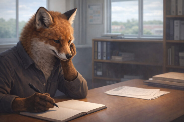 reflectie van de vos