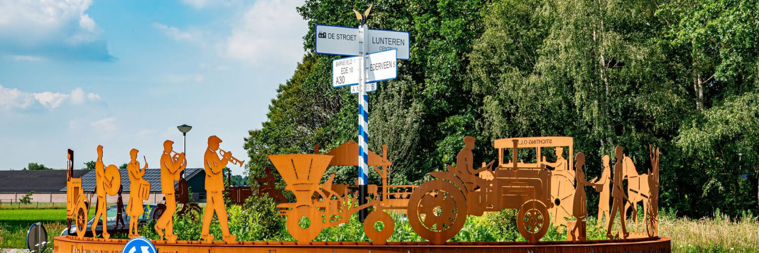 Louiz Prinsen rotonde Postweg Rondweg Lunteren