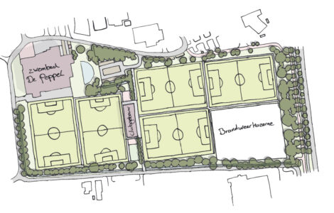 Eerst de sportvelden, dan de brandweerkazerne 10 brandweerkazernelocatieede