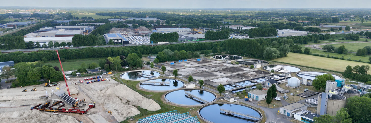 rwzi ede luchtpanorama