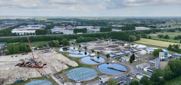 rwzi ede luchtpanorama
